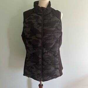 Athleta Black Camo Vest